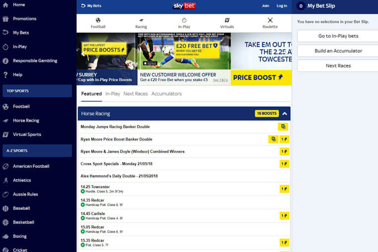 Sky bet promo code existing best sale customers 2018